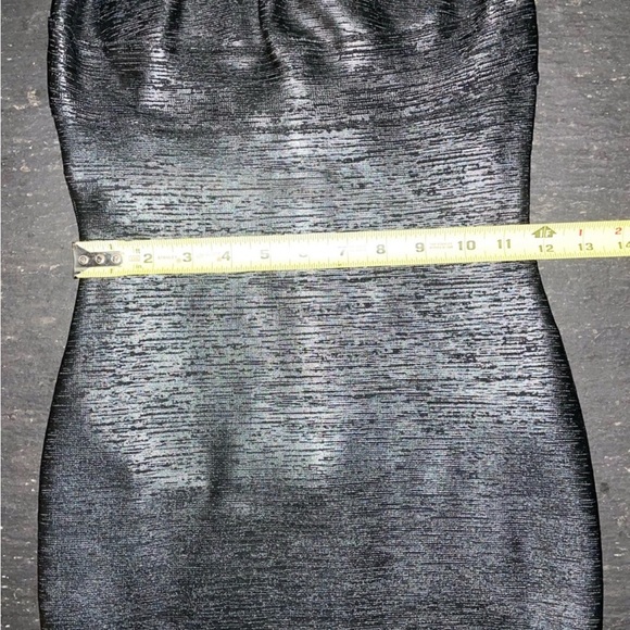 [Gstudio] Black Leather effects Cutout Sexy Bandage Body-con Mini Corset Dress - Picture 13 of 16